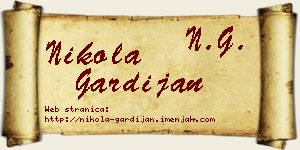 Nikola Gardijan vizit kartica